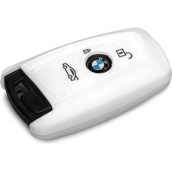 Klíčenka Ochranné silikonové pouzdro na klíč pro BMW novější modely bílá