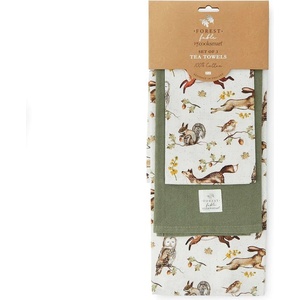 Cooksmart ® Памучни кърпи за съдове в комплект от 3 бр. 45x65 cm Forest Fable - Cooksmart ® (2688)