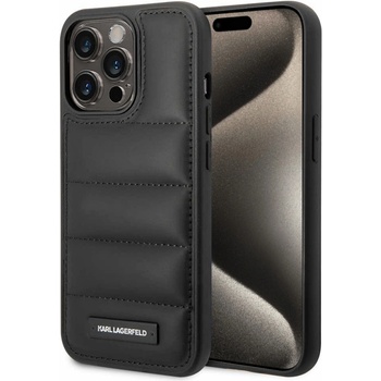 KARL LAGERFELD Калъф Karl Lagerfeld, Quilted Puffy Metal за iPhone 15 Pro, KLHCP15LPSQAK (KLHCP15LPSQAK)