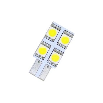 Лед крушки тип t10 с 4 smd диода от едната страна