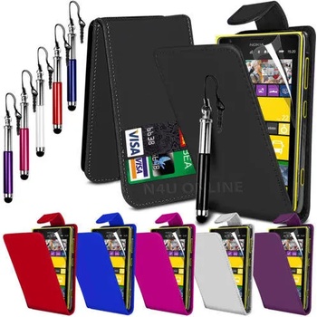 Image 1 of Nokia Lumia 1520 Flip Кожен Калъф + Протектор и Стилус