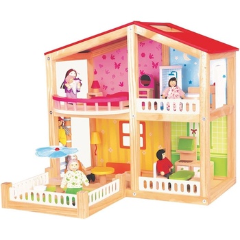 Image 1 of Lelin toys - Дървена къща-вила, Лятно настроение