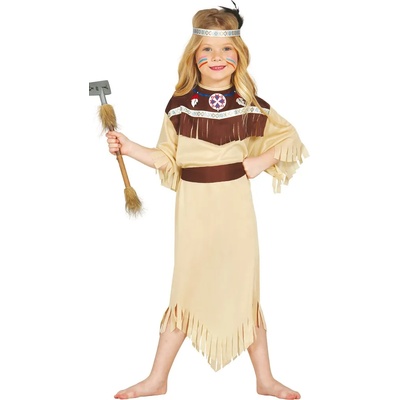 Fiestas Guirca Детски костюм - Индианка Чероки Размер - деца: L: 129-137 см