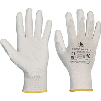 CERVA Ff bunting light hs-04-003 / Ръкавици с покритие - бели 8 (0108006380080)