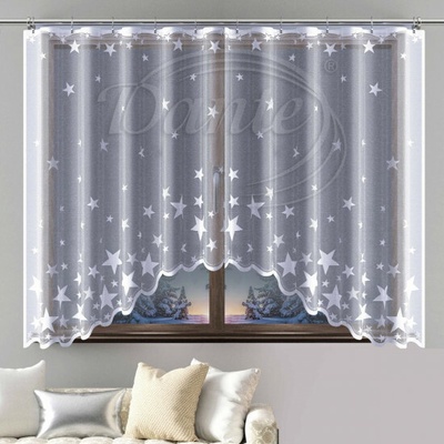 HVĚZDY záclona - 150 x 300 cm – Zboží Dáma