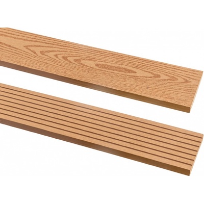 WPC plotové prkno 3D 71 x 11 x 1800 mm s rovnou hlavou, original wood