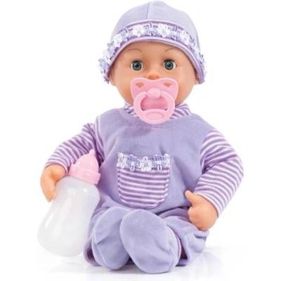 Bayer Design Interaktívna bábika bábätko First Words fialová 38 cm