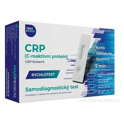 Test4Body Rychlotest CRP domácí krevní CRP test