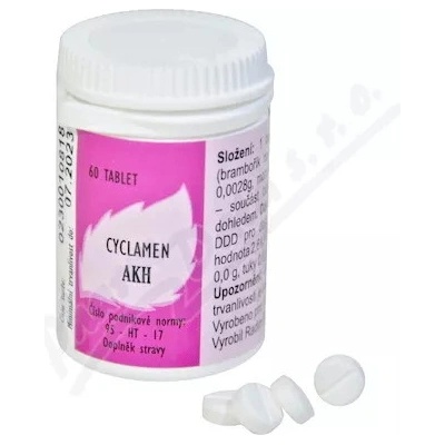 Radim Bakeš Galenická laboratoř Ostrava AKH Cyclamen 60 tabliet