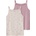Name it Детски топ Name it Kid's Strap Top Peyote Hearts 2-Pack Top - Peyote Melange / Mauve Shadows - размер 122/128 (EU) (704-6373-0112)