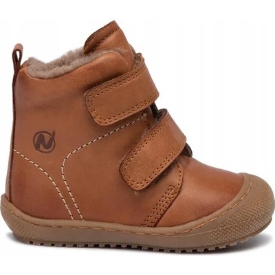 Naturino dětské kožené kotníkové boty hnědé