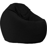 PUFRELAX Пуф 330л. , Relaxo XL - Eerie Black, Перящ се калъф, Пълнеж от Полистиролни перли, Гама Premium (PUF-G-RXL-PT-ERBL) - topmall