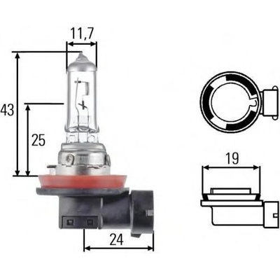 Hella HE 8GH008358-251 H11 PGJ19-2 24V 70W
