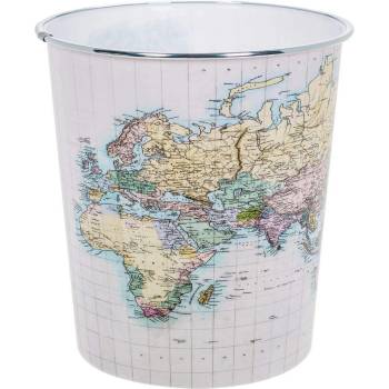 6, 35 л кошче за боклук с карта на света
