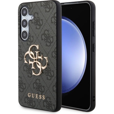 GUESS PU 4G Metal Logo Задна Обвивка за Samsung Galaxy S24 Grey Guess | Siv | МЪЖЕ | UNI