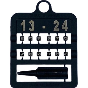 E-Z Split Ring Kroužky číselné, 3 mm/ černé 13-24