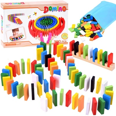 Farebné drevené Domino 300ks