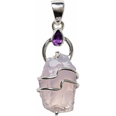 Nefertitis přívěsek ametyst levandulový stříbro P286 NF60320