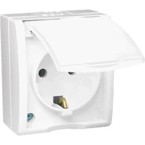 Simon КОНТАКТ ЕДИНИЧЕН ШУКО БЯЛ ip54 simon (5902787581398)