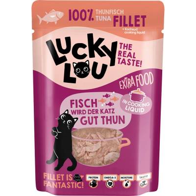 Lucky Lou Extra Food filet z tuňáka ve vývaru 12 x 70 g