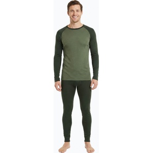 WOOLCANO Мъжки комплект термо бельо WOOLCANO Merino SET0978 khaki