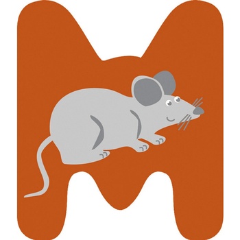 Small Foot drevené písmeno M