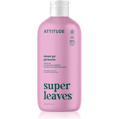 ATTITUDE Super Leaves Coconut & Wild Berries душ гел 473ml