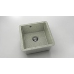 FAT Мивка за долно вграждане Vanguard 222, Granicite, 210 Pewter, с включен сифон - memo Мивка за вграждане
