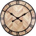 NeXtime Стенен часовник Roman Vintage светло дърво (3245)