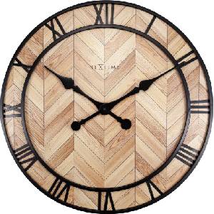 NeXtime Стенен часовник Roman Vintage светло дърво (3245)