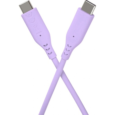 PremiumCord ku31sa15v s konektory USB-C 60W 480Mbps 1,5m fialový