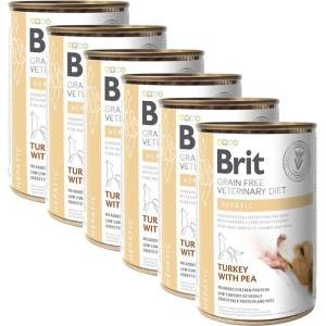 Brit Брит Ветеринарни Диети GF куче Хепатик 6 x 400 г