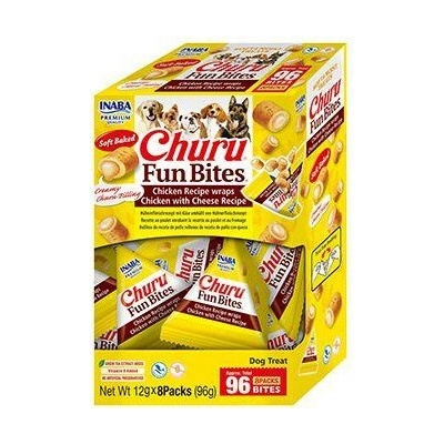 Churu Dog BOX Fun Bites Chicken wraps Chick&Chees 8 x 12 g