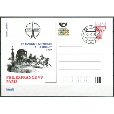 Česká pošta (1999) CDV 41 O - P 47 - Philexfrance 99 - Paříž - razítko + kašet