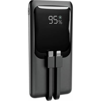 Gembird PB10-PD20-LCD-01 PowerBank 10000mAh, черен (PB10-PD20-LCD-01)