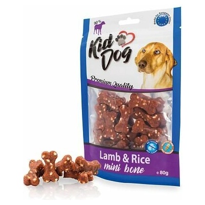 KIDDOG jehněčí maso s rýží MINI kostičky 80 g