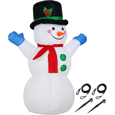 Goleto Nafukovací sněhulák s LED osvětlením 120 cm