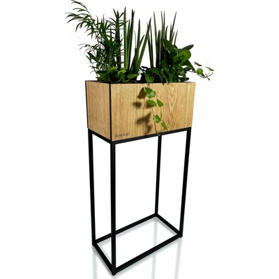 Fiorino Stojan na květiny Loft dub H 42 x 22 x 80 cm