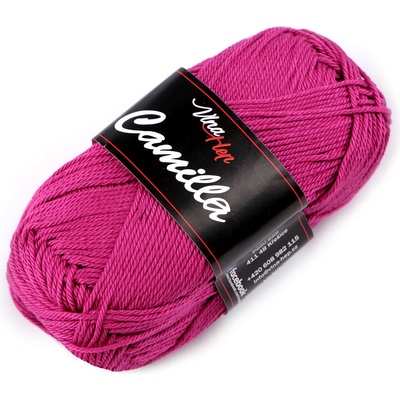 Bavlněná pletací příze Camilla 50 g Varianta: 45 (8048) růžová ostrá, Balení: 1 ks 45181/92104/246163