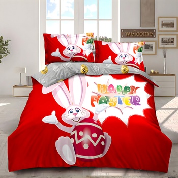 Image 1 of EmonaMall Великденско спално бельо (реално изображение) EmonaMall, 4 части - Модел S16137 (S16137-1000e5)