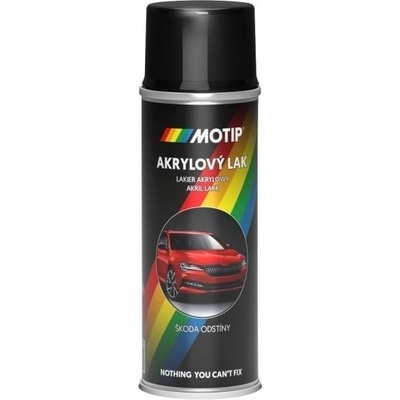 Motip Auto sprej Akrylová Metalíza Škoda 9910 čierna magická 200 ml