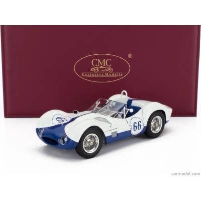 Cmc Maserati Tipo 61 2.9l S4 Spider Birdcage N 66 Winner Castle Rock Colorado Scca 1960 Jim Hall Bílá Modrá 1:18