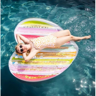 Swim Essentials Swim Essentials: Плажен дюшек във формата на сърце за деца 6+ години "Rainbow Heart (SWE-2020SE47)