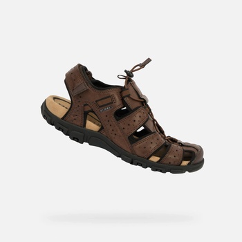Geox Тъмнокафяви мъжки сандали Geox Omo Sandal Strada Geox | Kafyav | МЪЖЕ | 39