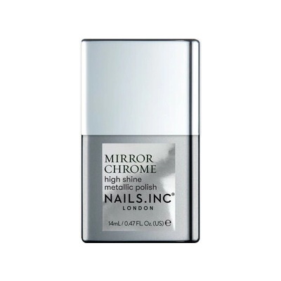 Nails Inc. London Mirror Chrome Silver Served 14 ml