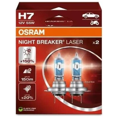 Osram Night Breaker Laser H7 PX26D 12V 55W 64210NL-2HB