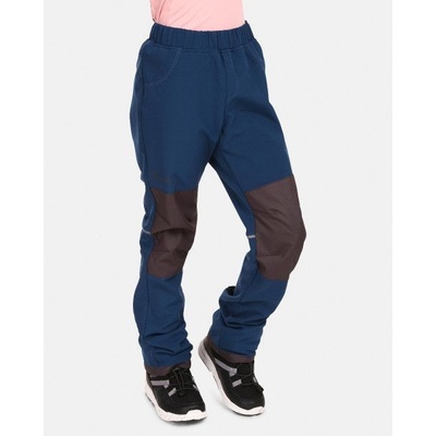 Kilpi RIZO J dětské softshellové outdoorové kalhoty tmavě modrá