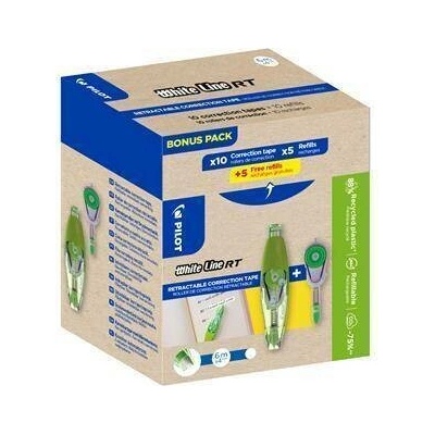 PILOT Korekční roller Whiteline RT Bonus Pack, s náplní, 4 mm x 6 m