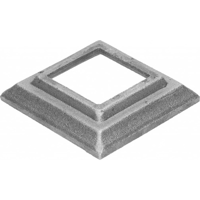 Krytka 80x80x17mm s otvorom 41x41mm, odliatok
