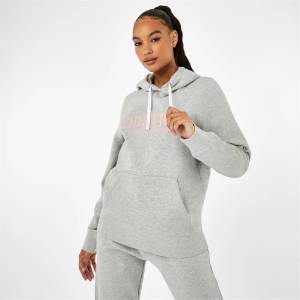 Firetrap Суичър Firetrap Large Logo Hoodie - Grey Marl